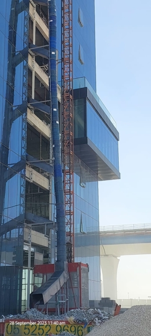 Garbage chute - General Authority Building Riyadh 